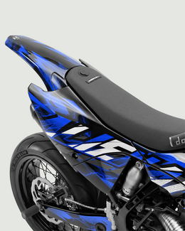 KINETIC - Kit Déco Supermotard Semi-Personnalisable - Bleu — vue 3