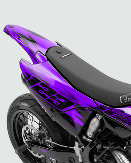 CARBX - Kit Déco Supermotard Semi-Personnalisable - Violet — vue 3