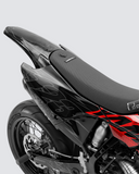 PULSAR – Teilweise individualisierbares Supermoto-Dekor-Set – Rot