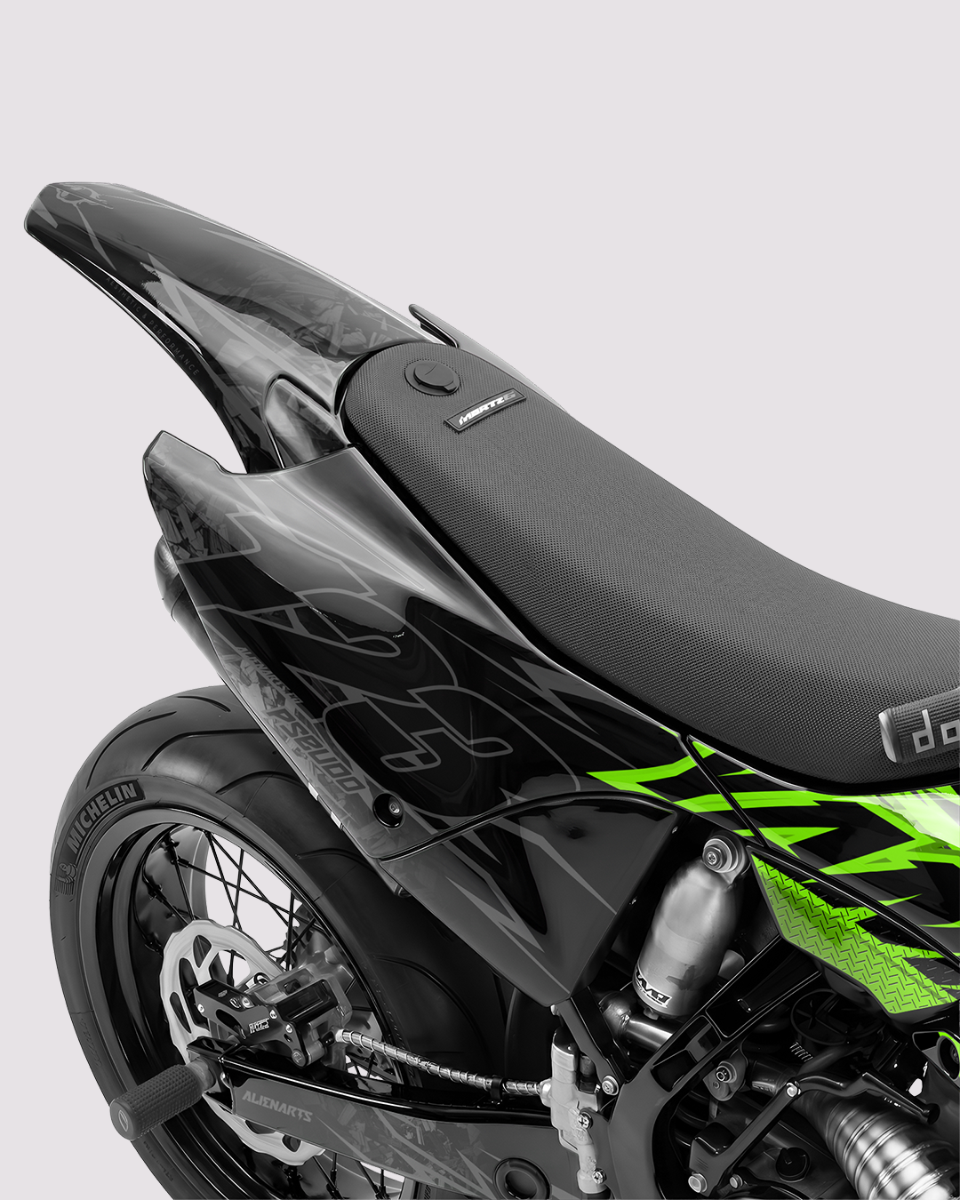 PULSAR - Kit Déco Supermotard Semi-Personnalisable - Vert