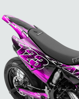 XONIX - Kit Déco Supermotard Semi-Personnalisable - Rose — vue 3
