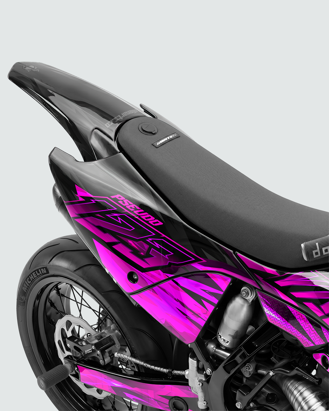 NITROGEN - Kit Déco Supermotard Semi-Personnalisable - Rose