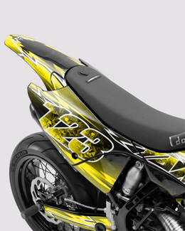 XONIX - Kit Déco Supermotard Semi-Personnalisable - Jaune — vue 3