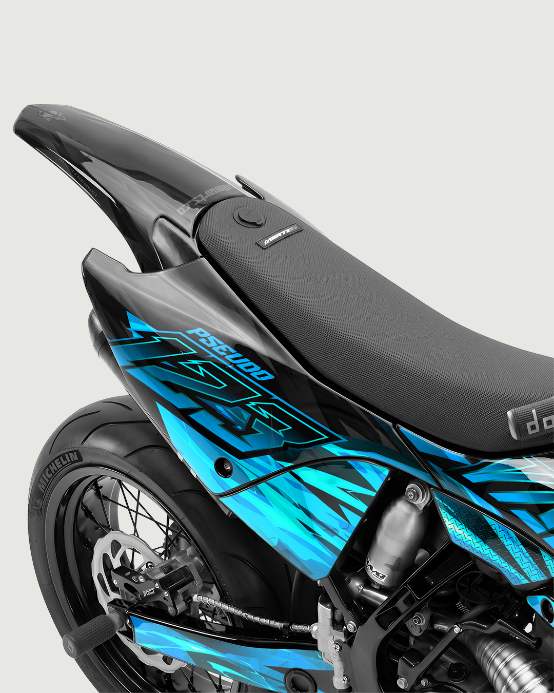 NITROGEN - Kit Déco Supermotard Semi-Personnalisable - Turquoise