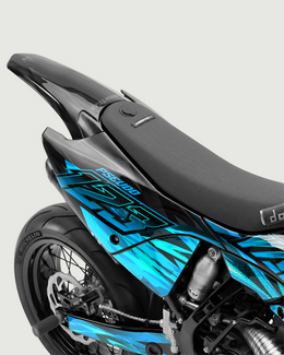 NITROGEN - Kit Déco Supermotard Semi-Personnalisable - Turquoise — vue 3