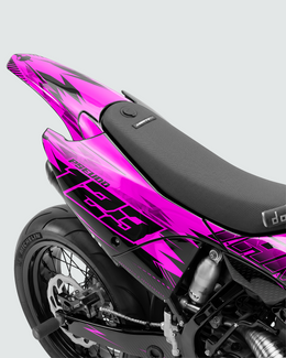 CARBX - Kit Déco Supermotard Semi-Personnalisable - Rose — vue 3