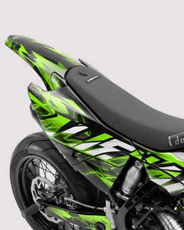 KINETIC - Kit Déco Supermotard Semi-Personnalisable - Vert — vue 3