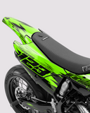CARBX – Teilweise individualisierbares Supermotard-Dekor-Set – Grün