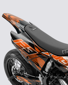 IONIK - Kit Déco Supermotard Semi-Personnalisable - Orange — vue 3