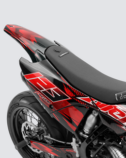 IONIK - Kit Déco Supermotard Semi-Personnalisable - Rouge — vue 3