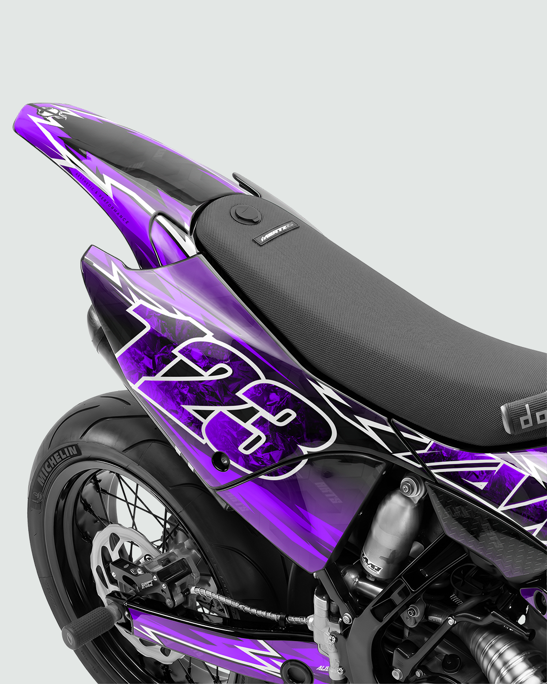 XONIX - Kit Déco Supermotard Semi-Personnalisable - Violet