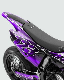XONIX - Kit Déco Supermotard Semi-Personnalisable - Violet — vue 3