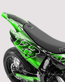 XONIX - Kit Déco Supermotard Semi-Personnalisable - Vert — vue 3