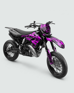 PULSAR - Kit Déco Supermotard Semi-Personnalisable - Rose — vue 1