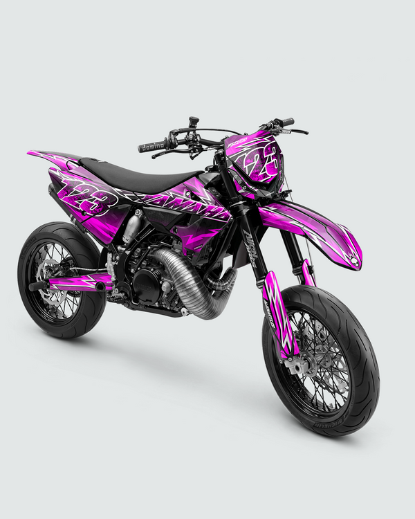 XONIX - Kit decorativo Supermotard semi-personalizzabile - Rosa