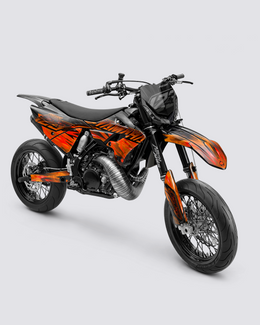 NITROGEN - Kit Déco Supermotard Semi-Personnalisable - Orange — vue 1