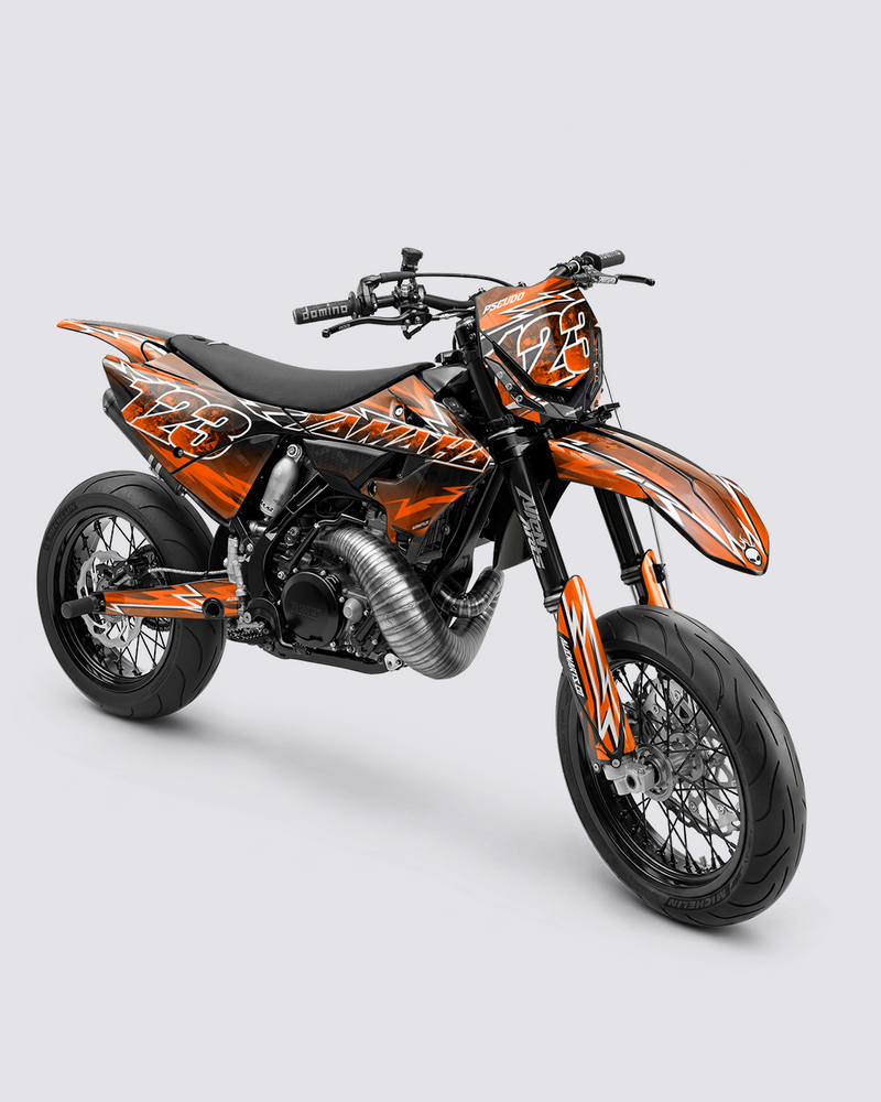 XONIX - Kit Déco Supermotard Semi-Personnalisable - Orange