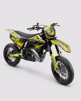 XONIX - Kit Déco Supermotard Semi-Personnalisable - Jaune — vue 1