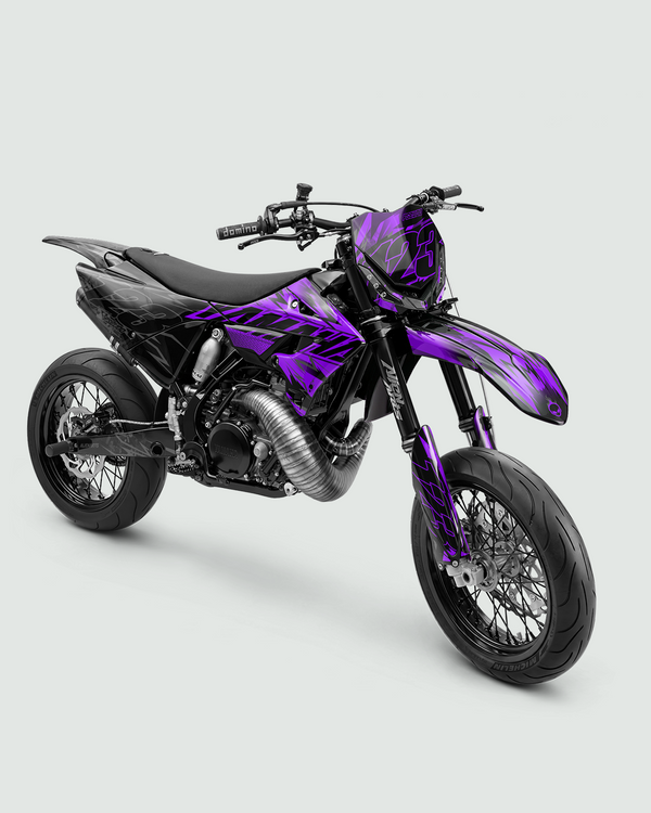 PULSAR - Kit decorativo Supermotard semi-personalizzabile - Viola
