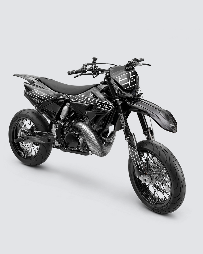 IONIK - Kit Déco Supermotard Semi-Personnalisable - Noir