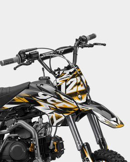 CRYNEX - Kit Déco Dirt Bike Semi-Personnalisable - Jaune foncé — vue 2
