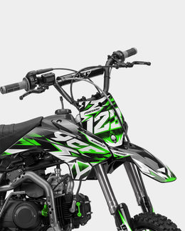 CRYNEX - Kit Déco Dirt Bike Semi-Personnalisable - Vert — vue 2