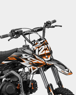 CRYNEX - Kit Déco Dirt Bike Semi-Personnalisable - Orange — vue 2