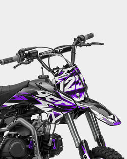 CRYNEX - Kit Déco Dirt Bike Semi-Personnalisable - Violet — vue 2