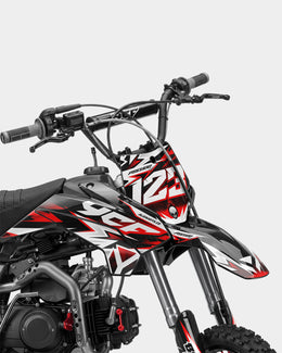 CRYNEX - Kit Déco Dirt Bike Semi-Personnalisable - Rouge — vue 2