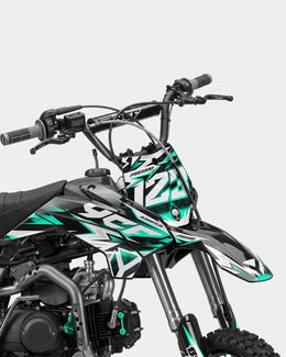 CRYNEX - Kit Déco Dirt Bike Semi-Personnalisable - Turquoise — vue 2