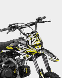 CRYNEX - Kit Déco Dirt Bike Semi-Personnalisable - Jaune — vue 2