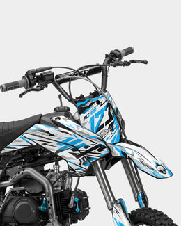 FERAL - Kit Déco Dirt Bike Semi-Personnalisable - Bleu — vue 2