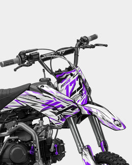 FERAL - Kit Déco Dirt Bike Semi-Personnalisable - Violet — vue 2