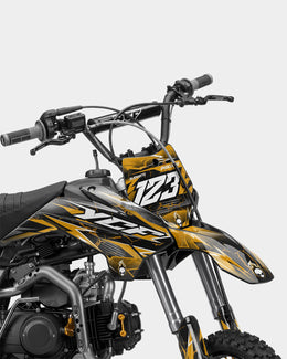 GRUDGE - Kit Déco Dirt Bike Semi-Personnalisable - Jaune foncé — vue 2