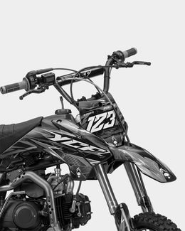 GRUDGE - Kit Déco Dirt Bike Semi-Personnalisable - Gris — vue 2