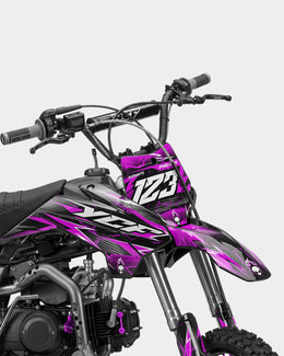 GRUDGE - Kit Déco Dirt Bike Semi-Personnalisable - Rose — vue 2