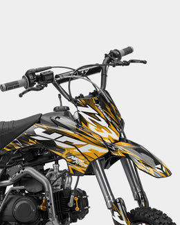 KULOT - Kit Déco Dirt Bike Semi-Personnalisable - Jaune foncé — vue 2