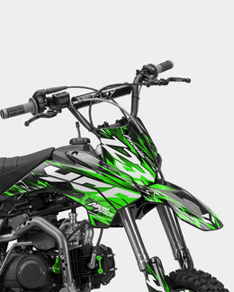 KULOT - Kit Déco Dirt Bike Semi-Personnalisable - Vert — vue 2