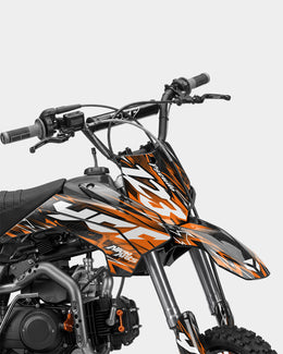 KULOT - Kit Déco Dirt Bike Semi-Personnalisable - Orange — vue 2