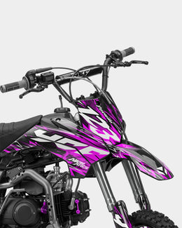 KULOT - Kit Déco Dirt Bike Semi-Personnalisable - Rose — vue 2