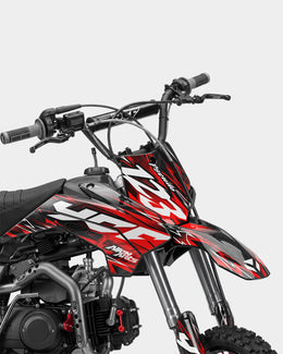 KULOT - Kit Déco Dirt Bike Semi-Personnalisable - Rouge — vue 2