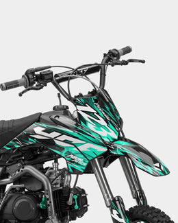 KULOT - Kit Déco Dirt Bike Semi-Personnalisable - Turquoise — vue 2
