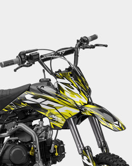 KULOT - Kit Déco Dirt Bike Semi-Personnalisable - Jaune — vue 2