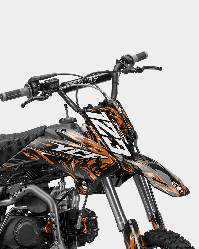 RAION - Kit Déco Dirt Bike Semi-Personnalisable - Orange