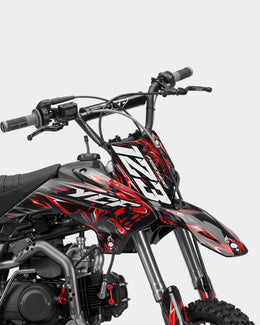 RAION - Kit Déco Dirt Bike Semi-Personnalisable - Rouge — vue 2