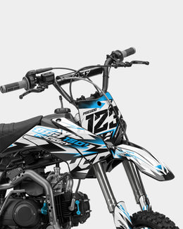 RAMPAGE - Kit Déco Dirt Bike Semi-Personnalisable - Bleu — vue 2