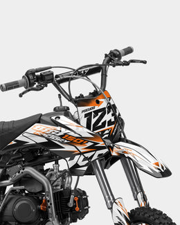 RAMPAGE - Kit Déco Dirt Bike Semi-Personnalisable - Orange — vue 2