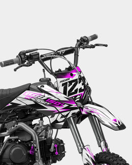 RAMPAGE - Kit Déco Dirt Bike Semi-Personnalisable - Rose — vue 2