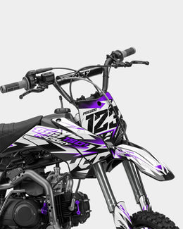 RAMPAGE - Kit Déco Dirt Bike Semi-Personnalisable - Violet — vue 2