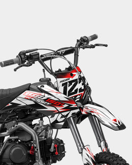 RAMPAGE - Kit Déco Dirt Bike Semi-Personnalisable - Rouge — vue 2